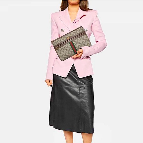 NEW Gucci Ophidia GG Supreme Pouch - Picture 10 of 12